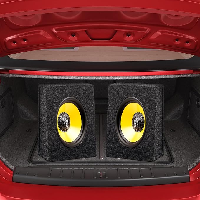 BBTO 2 Pcs Angled Style Car Audio Speaker Box 6x9 Speaker Boxes Car Audio Enclosures Sturdy Constructed Truck Speaker Box for Home Vehicle Subwoofer Sound Supplies(8.66 x 4.72 x 12.8 Inch)