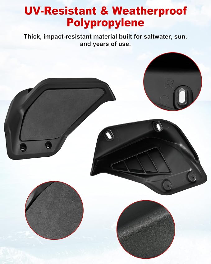 Step Wedges for Sea Doo Spark 2024 2025, Foot Wedges Foot Rest Pedal Kit with 45 Degree Slope for Sea-Doo Spark 2024+ Accessories (2PCS, Replace #295101263)