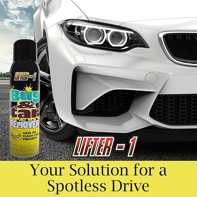 Bug and Tar Remover for Cars, Trucks, RVs, and SUVs, Fresh Citrus Spray for Stuck On Grime, Clean Auto Detailing Accessory, Streak Free Shine, Safe on Exterior Paint – Pack of 2