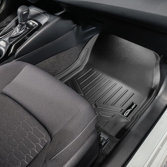 SMARTLINER Custom Fit Floor Mats 1st Row Liner Set Compatible with 2019-2025 Toyota Corolla