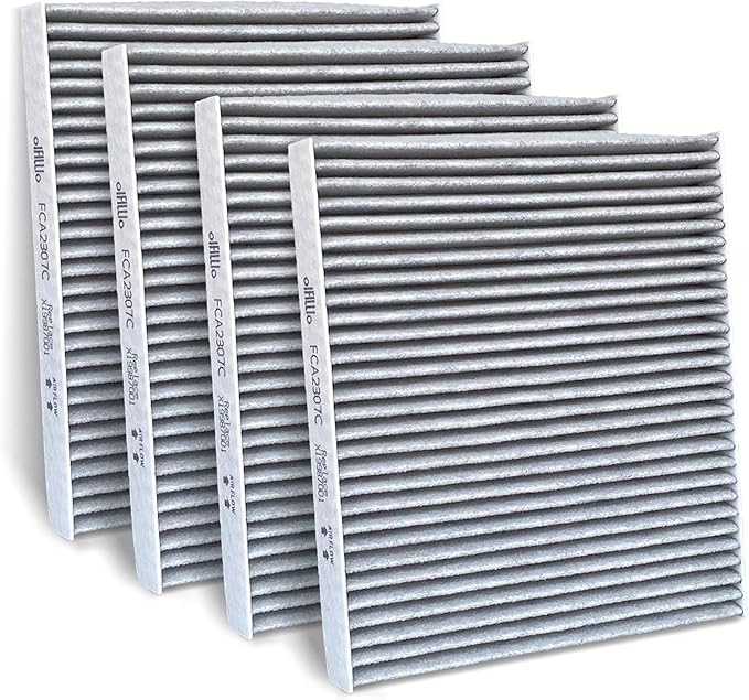 OIFILLIO Cabin Air Filter for Kenworth T660 T680 T800 T880 Peterbilt 579 567 Trucks Replaces X1987001, AF55839, P640110, PA30093, 4070948C1, 24479 with Activated Carbon 4pcs