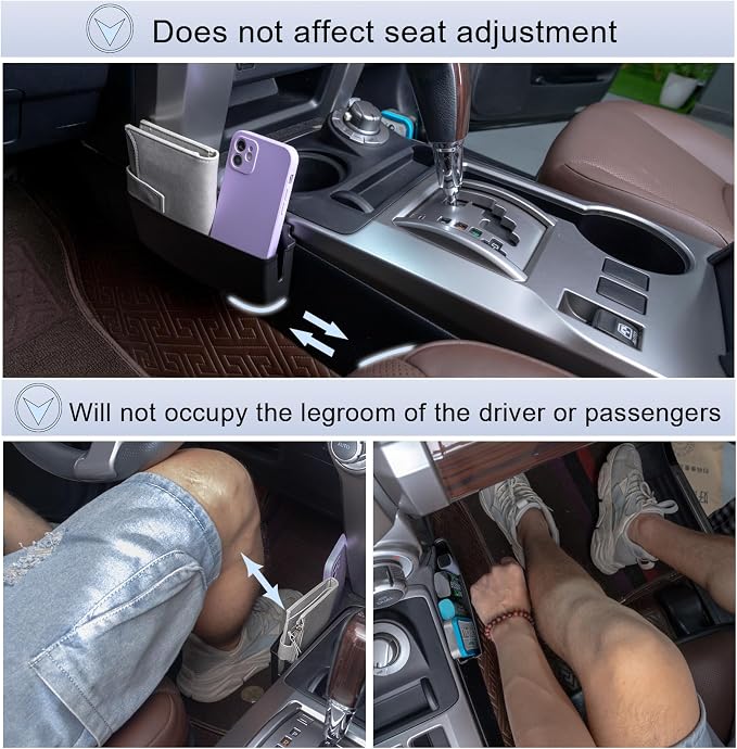 JDMCAR Center Console Organizer Set and Gear Shift Organizer Tray Compatible with 2010-2024 Toyota 4Runner Accessories