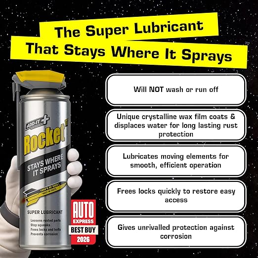 Multi-Purpose Lubricant Spray, 15.2 Fl Oz - Penetrating Oil & Anti-Corrosion Spray for Rusted Bolts, Tools, Bikes & Garden Equipment, Water-Resistant Protective Coating (Pack of 2)