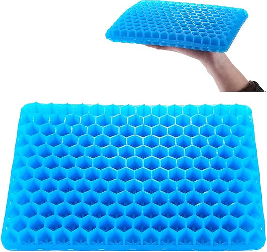 LYUANEC Gel Seat Cushion for Long Sitting - 10" x 7" x 1.4" (Mini) Gel Cushion for Kids, Pressure Relief Cushion for Chair
