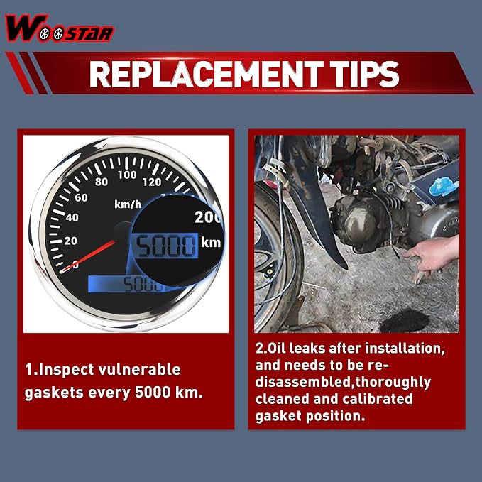 WOOSTAR 52.4mm Big Bore Cylinder Top End Gasket Kit Replacement for 4 Stroke Chinese Taotao Coolster 110cc Engine ATV Quad Go Kart Dirt Bike