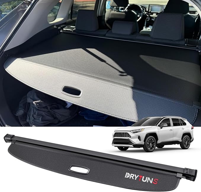 Cargo Cover for Toyota RAV4 2019-2026, Retractable Trunk Cover for Toyota RAV4 2019-2026, Anti-Peeping Security Shield Shade, Black