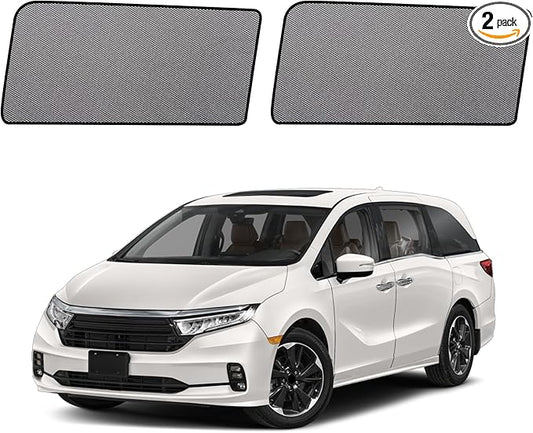 Car Window Shades for 2018-2024 Odyssey - Rear Side Window Sun Shade for Baby, Breathable Mesh Privacy Window Covers, UV Protection & Heat Insulation for Travel, Napping, Camping