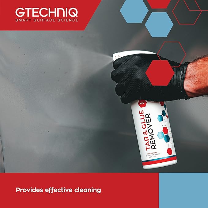 Gtechniq W7 Tar and Glue Remover for Cars, Dissolves Residue, Easy to Use Cleaner, 500ml