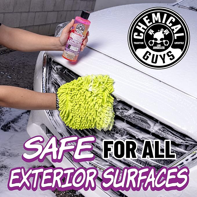 Chemical Guys CWS215 Sticky Snowball Ultra Snow Foam Car Wash Soap (Works with Foam Cannons, Foam Guns or Bucket Washes) for Cars, Trucks, Motorcycles, RVs & More 128 fl oz (1 Gallon) Cherry Scent