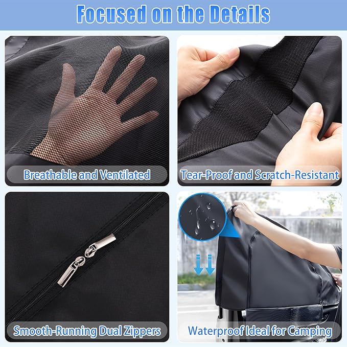 ZATOOTO Car Window Shades for 2019-2024 Toyota RAV4, Double Layer Car Window Covers with Zipper for Airflow & Privacy Toyota RAV4 Side Window Sun Shade Window Screen with Storage Bag for Camping