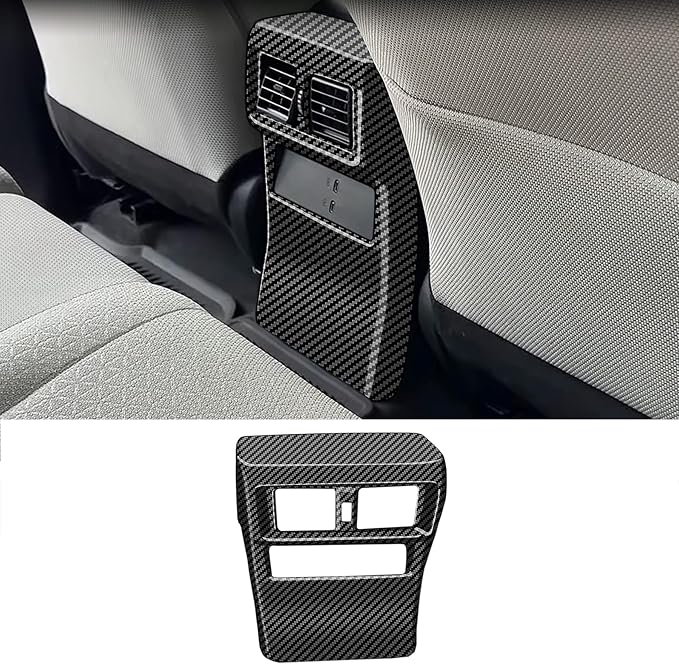 Rear Vent Decor for Toyota 4Runner 2025 2026 Interior Accessories (NOT Fit TRD Pro/TrailHuner) Anti-kick Vent Cover Center Consoles ABS Trim (Carbon Fiber, Rear Vent Cover)