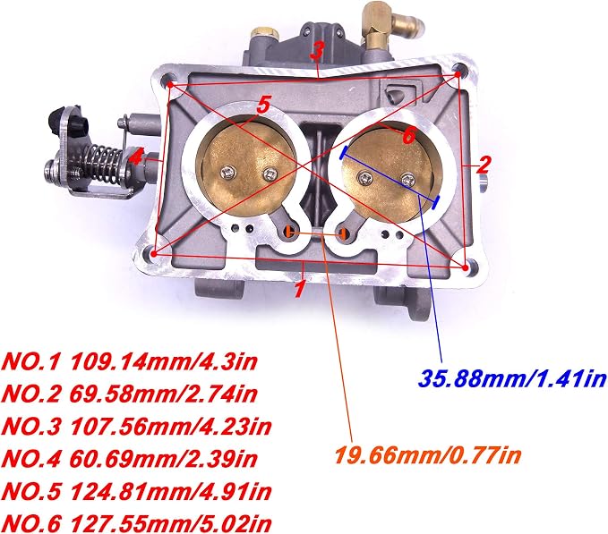 Boat Motor 6F6-14301-00 01 02 03 04 05 06 6F5-14301-00 Carburetor Carb Assy for Yamaha Outboard Engine E40G E40J E40 40HP 2-Stroke
