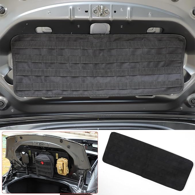 Tailgate Storage Bag Interior Storage Compatible with Mazda MX-5 NC RF Miata 2016-2023 Car Trunk Lid Storage Bag Mounted,1pc Tailgate Tool Kit Canvas Bag Tool Organizer Pockets