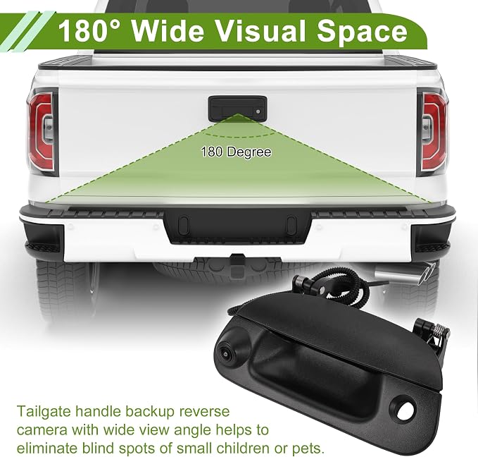 No.7L3Z9943400AA Tailgate Handle Backup Camera for Ford F-150 1997-2003 for Ford F-250 1997-1999 Rear View Reversing Park Assist Camera 1 Set