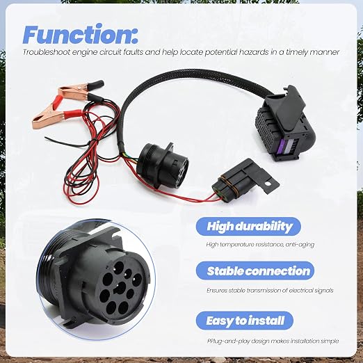 Diagnostic Cable Wiring Harness Fit for Paccar MX13 EPA17 ACM | Fit for Paccar MX13 EPA17 ACM Engine Heavy Duty Commercial Vehicles Diagnose Issues Wiring Harness