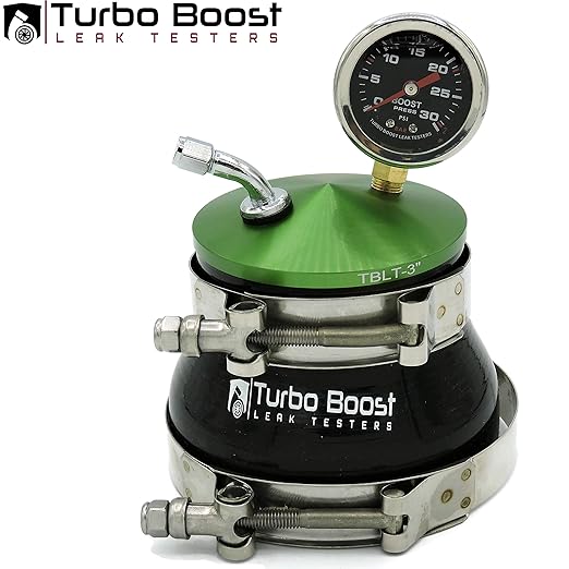 Shop Kit - Universal Intake Charge Pipe Pressure Test - 30 PSI Boost Gauge - 3" 3.25" 3.5" 4"…