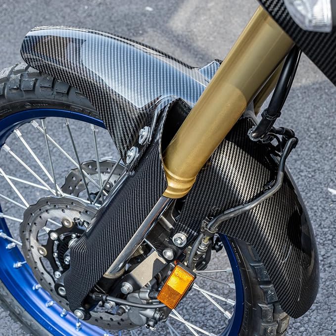 Motorcycle Front Fender Mudguard for Tenere 700 2019-2024 2025 2026 Tire Hugger Mud Dust Flap Splash Guard, Carbon Look