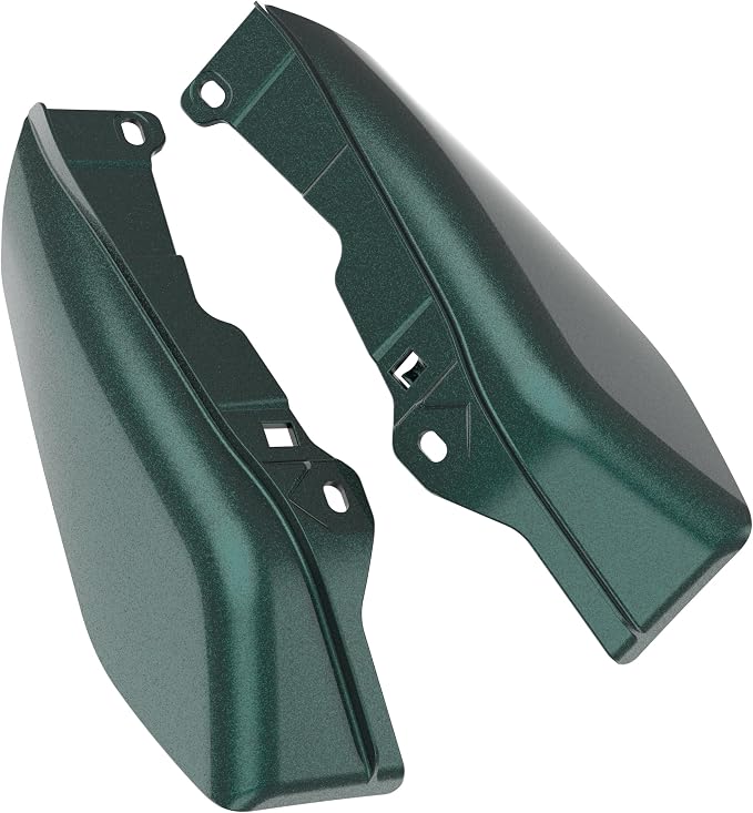 Color - Matched Mid Frame Air Deflectors Heat Shield, Perfectly Fit for Harley Touring Models 2009-2026 Deep Jade Pearl