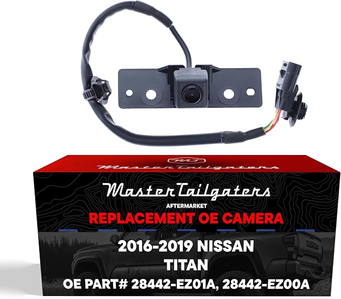 Master Tailgaters Replacement for Nissan Titan XD (2016-2019) Backup Camera OE Part # 28442-EZ01A, 28442-EZ00A