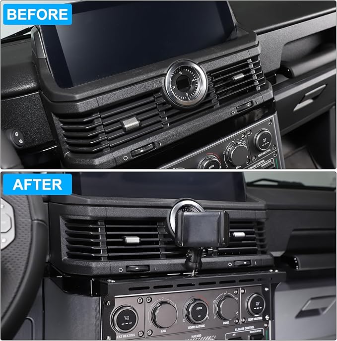 Compatible with INEOS Grenadier 2020-2024 Car Phone Mount and Walkie Talkie Mount Stand Set, Centre Console Multifunctional Track Mobile Phone Holder Expansion Platform (Style A)