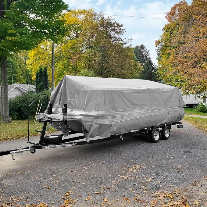 10x30 FT Sliver Tarps Heavy Duty Waterproof, 12 Mil Large Tarps with Grommets and Reinforced Edges, UV Resistant, Tear&Fade Resistant, Waterproof Covers for Outdoors Tent Roof