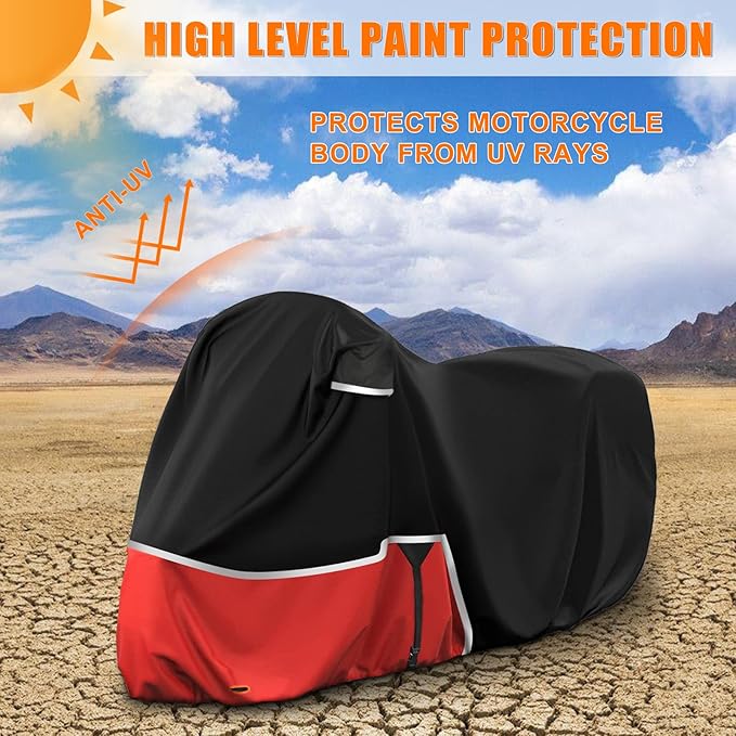 Waterproof Motorcycle Cover Replace for Honda CBR600RR CBR1000RR /CBR500R CBR650R CB1000R Sport/Standard Model, 420D Oxford Cloth Motorcycle Cover for Snow Rain Dust Protection