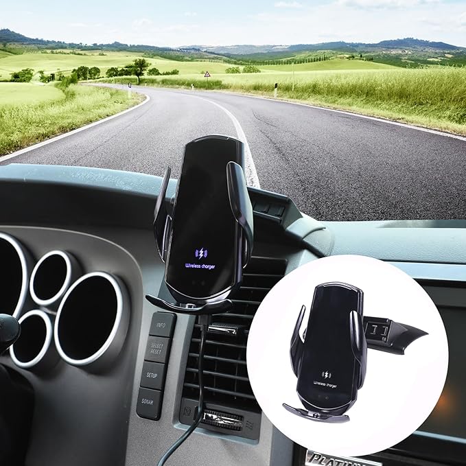 HAPPYHORSE Car Phone Mount Compatible with Toyot@ Tundra/Sequoia 2007-2013 Central Control Navigation Cell Phone Holder Dash Clip Dash Panel Mobile Phone Bracket Stand Accessories (Style C)
