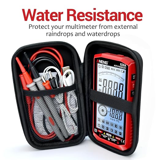 ANENG Multimeter,Digital Voltmeter Tester,TRMS 6000 Counts Rechargeable Meter Measures AC/DC Voltage,Current,Resistance,Capacitance,Temperature,Hz,NCV,Diode,Continuity Auto Ranging Electircal Tools