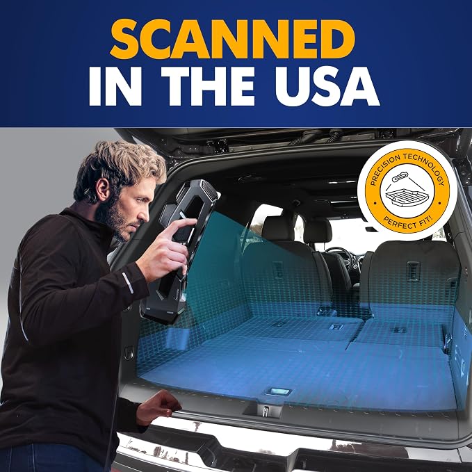 Premium Cargo Liner for Chevrolet Traverse 2018-2026 Behind 2nd Row - 100% Protection - Custom Fit Car Trunk Mat - All-Season Black Cargo Mat - 3D Shaped Laser Measured Trunk Liners