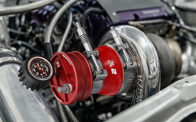AutoLine Pro 2.75" (70mm) Premium BoostCap Turbo Boost Leak Tester - 6061 Billet Aluminum Cap - 30 PSI Gauge - Detects Intercooler, Charge Pipe & Intake Leaks