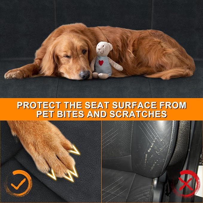Truck Seat Covers Compatible with 1988-1994 Chevy C/K 1500 C1500 K1500, 40/60 Split Bench with Headrests, Universal Dutch Velvet Automotive Cover, Black & Gray