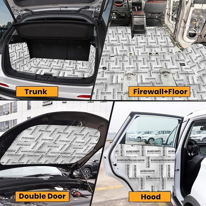 Car Sound Deadening 50 sqft Sound Deadening Mat Sound Deading Material for Cars Butyl Automotive Sound Dampening