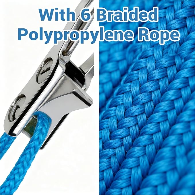 9 Pack Rope with Roller Tensioner for Easy and Secure Tying,2026 New Heavy Duty Retractable Buckle Rope with Accessory Cord for Camping Boating Home Storage Outdoor Use (Silver 9)