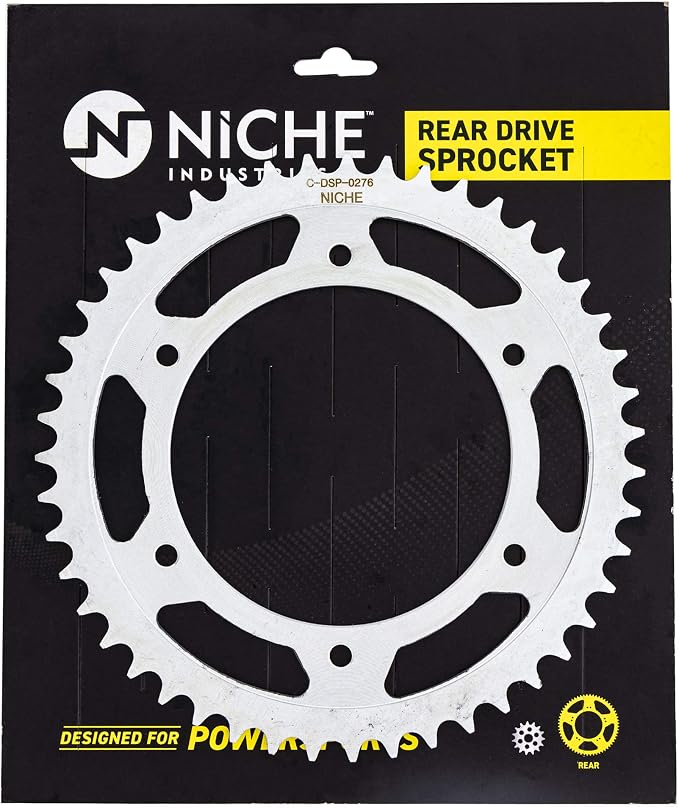 NICHE Drive Sprocket Chain Combo for BMW F650GS Dakar G650GS Serato F650 Front 16 Rear 47 Tooth 520V-X X-Ring 112 Links