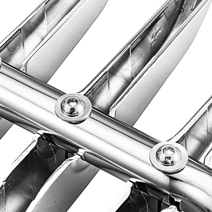 Mofun Chrome Luggage Rack Stealth Style Detachable Compatible with Harley Touring Street Electra Road Glide Road King 2009-2025, Fit Street Glide Accessories