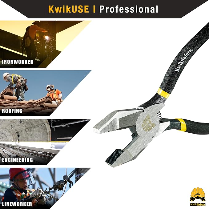 KwikSafety PINZA Lineman Pliers + Octopus Tool Lanyards (3pk) Bundle