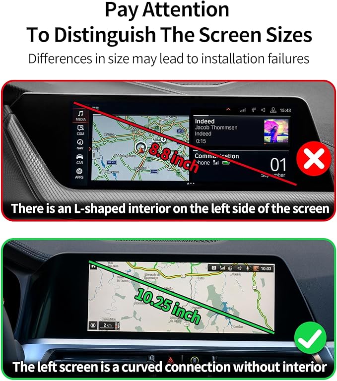 Wireless Charging Car Phone Holder for BMW 3 Series 2019-2022/4 Series 2021-2023/2 Series 2022-2024, 10.25" Screen Fixed Clip, 360° Rotation Car Phone Mount Compatible with MagSafe