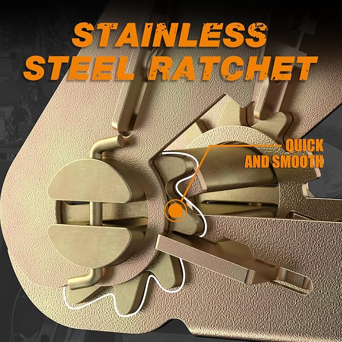 Ratchet Tie Down Strap - 2 Pack 2" x 27' Heavy Duty Ratchet Straps with Aluminum Handle, Cargo Straps for Moving Appliances, Lawn Equipment, Motorcycle in a Truck Yellow