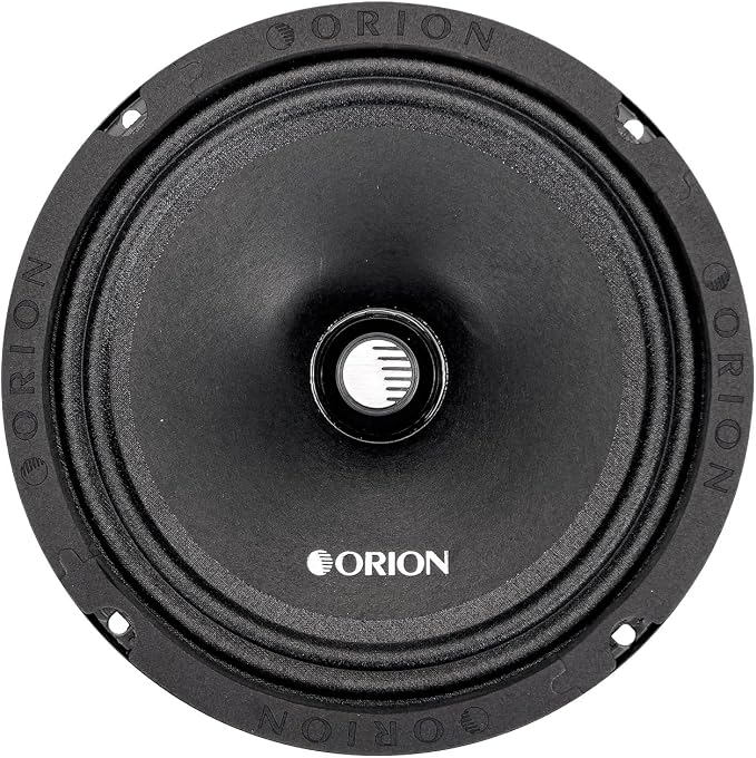 Orion Cobalt CM852 High Efficiency 8" Mid-Range Bullet Loudspeakers, 1200W Max Power, 300W RMS, 2 Ohm, 1.5" Voice Coil - Pro Car Audio Stereo, Midrange Speakers (Pair)