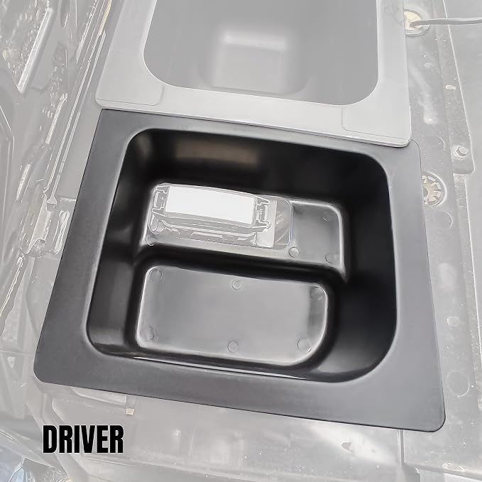 Left & Right Under Seat Storage Box for Polaris Ranger 570 Mid-Size, Underseat Storage Bin Set Organizer Tray for Polaris Ranger 500 570 Mid Size 50" Wide 2015-2021 Accessories (2PCS)