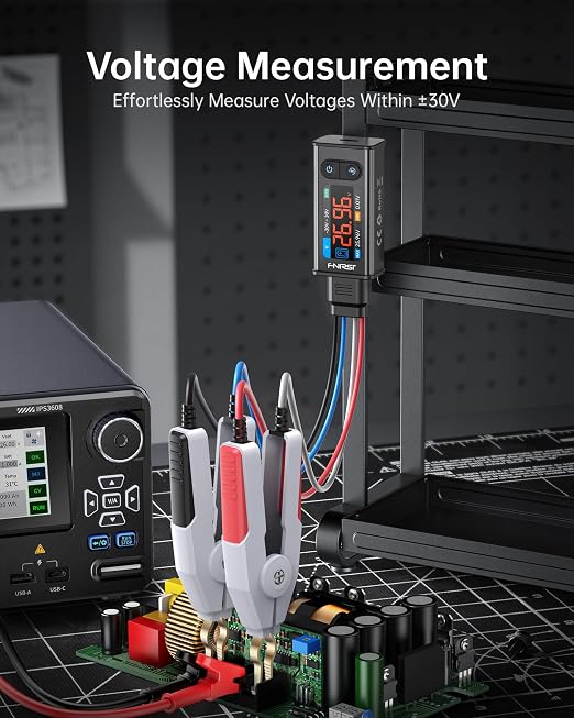 FNIRSI LCR-ST2 100kHz LCR ESR Meter Tweezer, SMD Component Tester, Auto Sort Compare, Resistor, Inductor, Diode, Capacitor Tester, Measures Voltage, Continuity, Full-Band Scan, Series/Parallel Mode