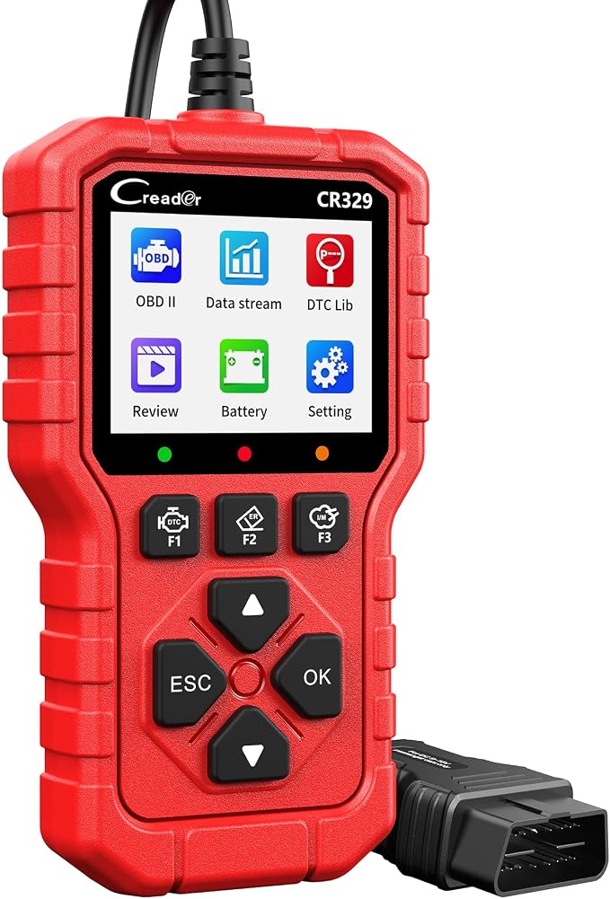 LAUNCH CR329 OBD2 Scanner, Car Code Reader for Check Engine Light, Read & Clear Codes, Live Data, Battery Test, Cloud Print Car Scanner, Diagnostic Scan Tools for All OBDII Vehicles After 1996