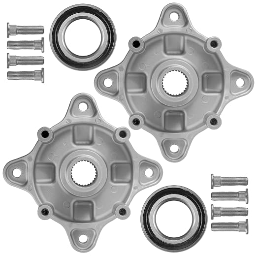 Caltric 2 Rear Wheel Hub with Bearing and Bolt Compatible with Polaris RZR 800 EFI/RZR S 4 800 2008-2014