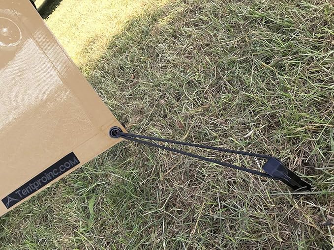 Tentproinc RV Awning Side Shade Screen 9'X7' - Beige Mesh Screen Sunshade Complete Kits Camping Trailer Canopy UV Sun Blocker - 3 Year Warranty