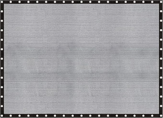 Cool Area 60-70% Shade Cloth Heavy Duty Knitted Mesh Tarp with Grommets 20x30FT Mesh Screen for Patio Canopy Garden Porch Greenhouse Pools Dog Kennel Black