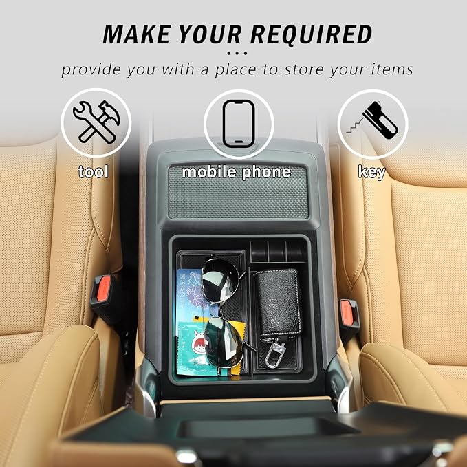 Center Console Organizer Tray Compatible with L@nd Rover Range Rover Sport 2023 2024 Accessories