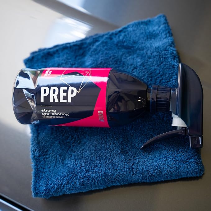 Gyeon Glass Coating & Cleaning Kit – View Ceramic Windshield Coating + Prep & Glass (500ml Each) for Maximum Visibility and Hydrophobic Protection