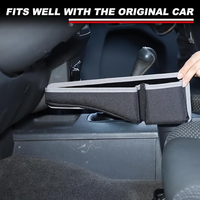 Center Console Gear Shift Side Pocket Organizer Compatible with Nissan Frontier 2009-2017,Oxford Cloth Central Control Side Phone Holder Pouch Organizer Interior Storage Accessories