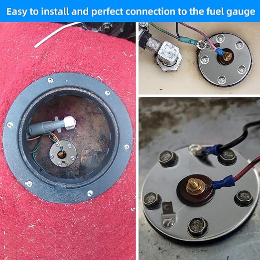Marine Fuel Tank Sending Unit,Boat Fuel Sending Unit for Marine 4-28 Inch Depth RV Car Truck Tanks 33-240ohms Gas Gauge Water Tank Level Sender
