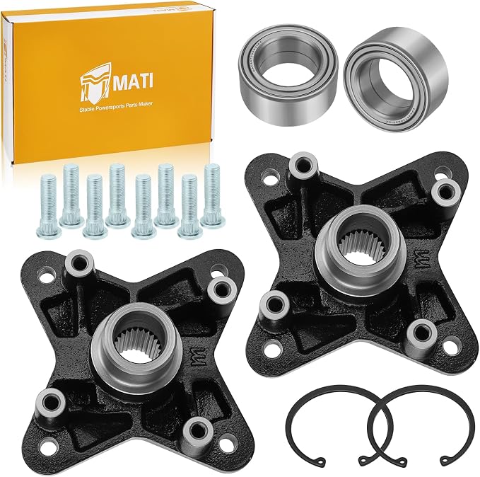 M MATI 2PCS Rear Wheel Hubs & Bearing kit for Polaris RZR 900 XP 4 2011-2013 RZR 900 4 E-PS 2011-2014 5137278 3514699